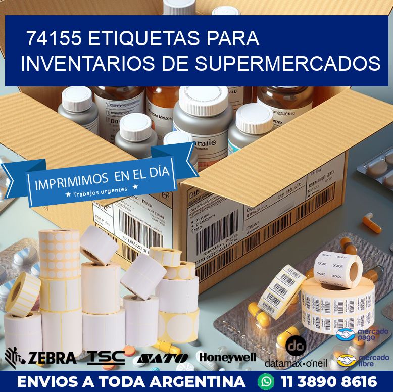 74155 ETIQUETAS PARA INVENTARIOS DE SUPERMERCADOS
