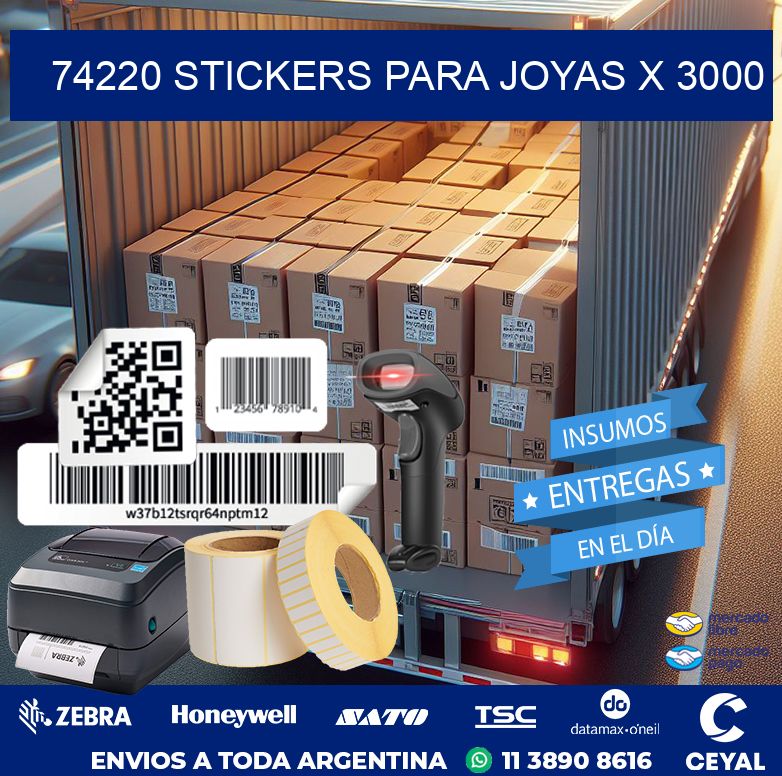 74220 STICKERS PARA JOYAS X 3000