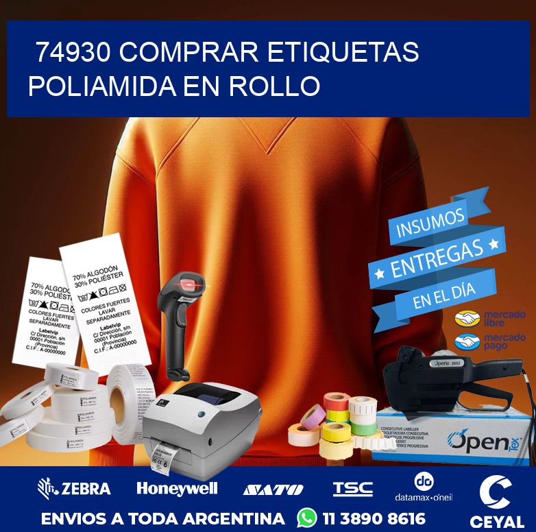 74930 COMPRAR ETIQUETAS POLIAMIDA EN ROLLO