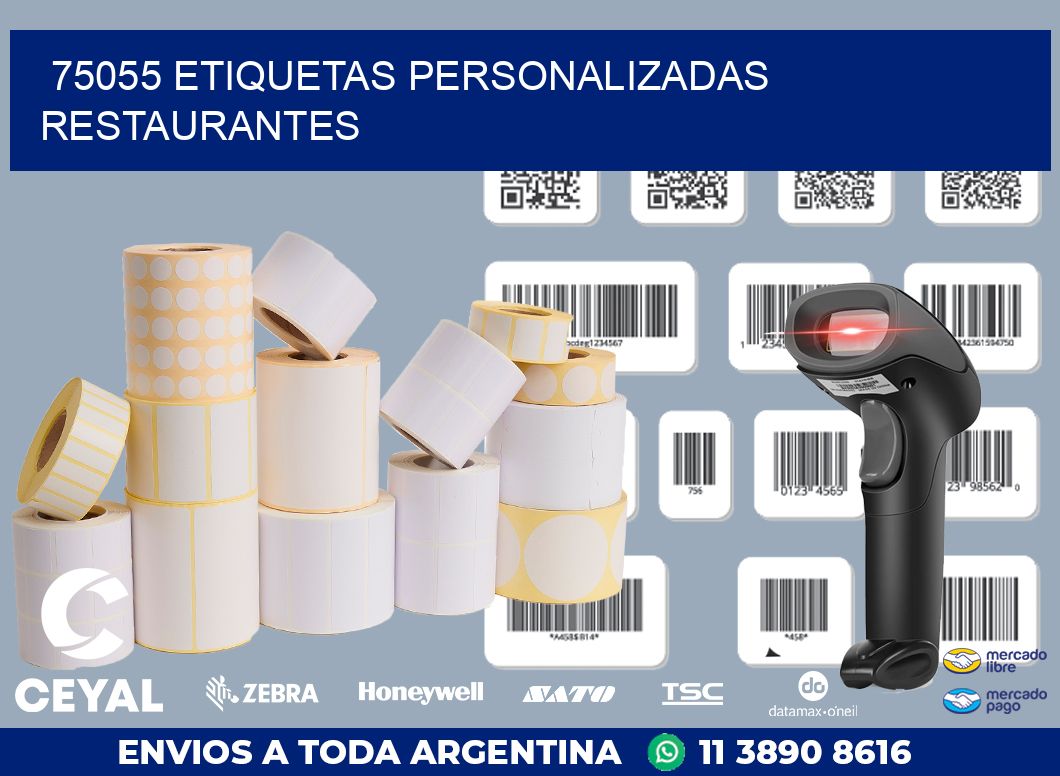 75055 ETIQUETAS PERSONALIZADAS RESTAURANTES