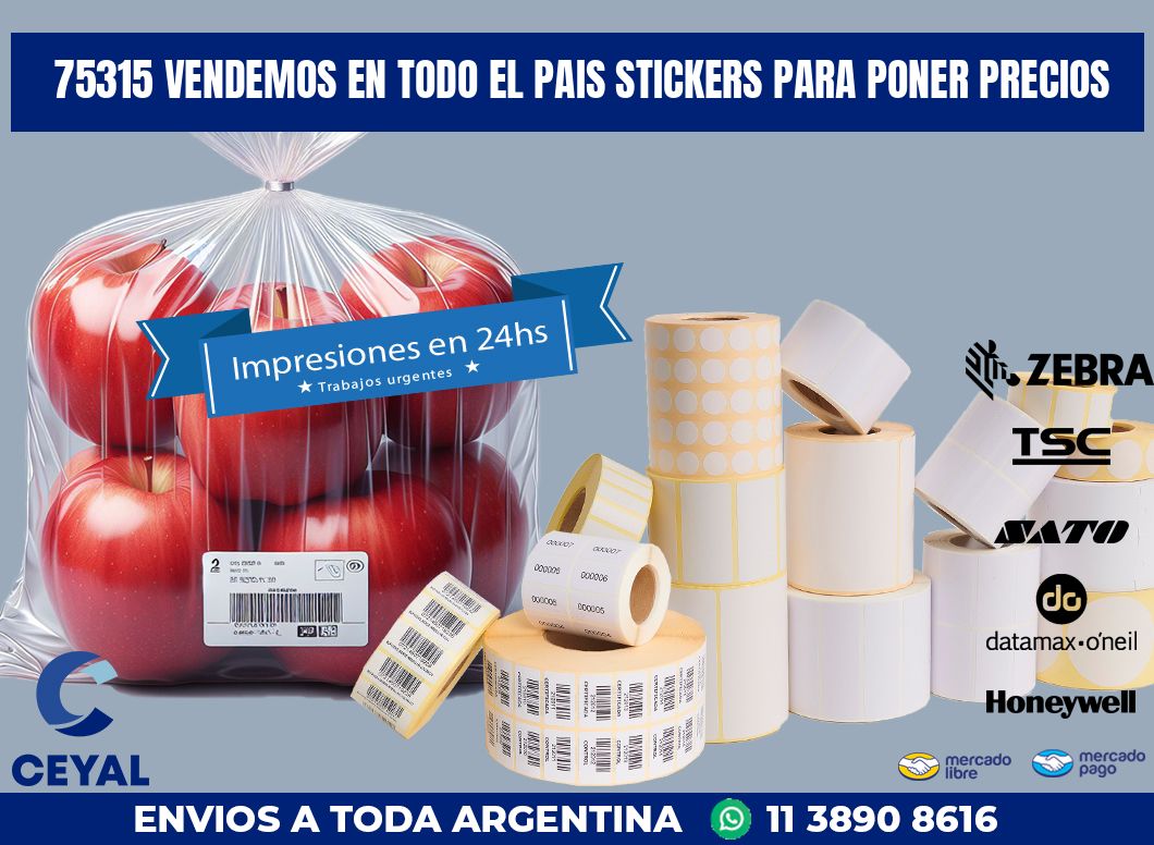 75315 VENDEMOS EN TODO EL PAIS STICKERS PARA PONER PRECIOS