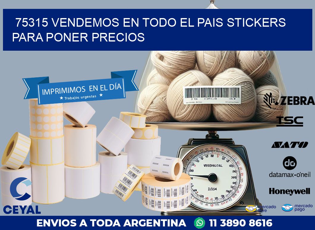 75315 VENDEMOS EN TODO EL PAIS STICKERS PARA PONER PRECIOS