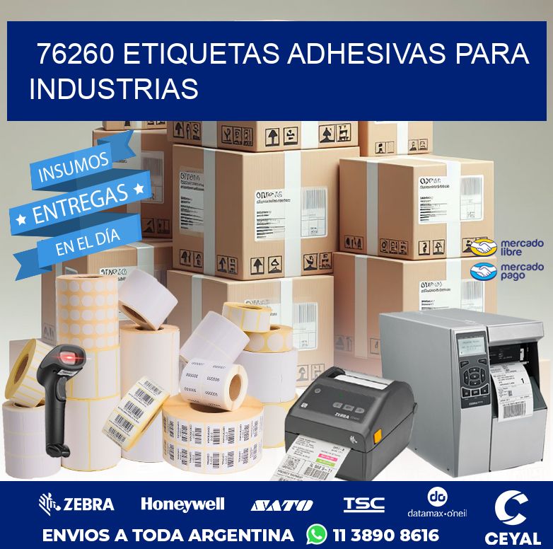 76260 ETIQUETAS ADHESIVAS PARA INDUSTRIAS
