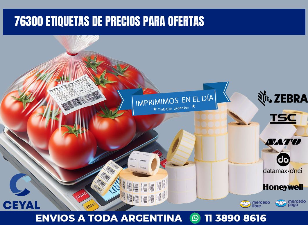 76300 ETIQUETAS DE PRECIOS PARA OFERTAS