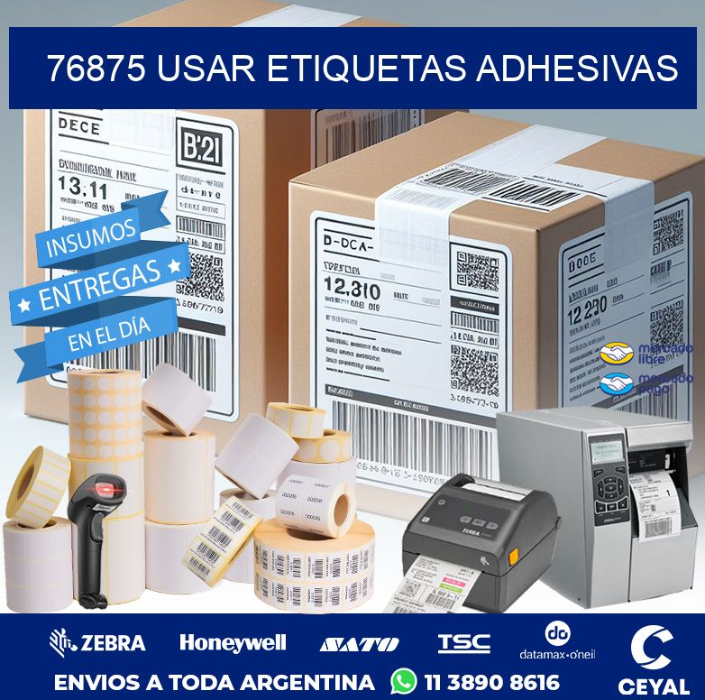 76875 USAR ETIQUETAS ADHESIVAS