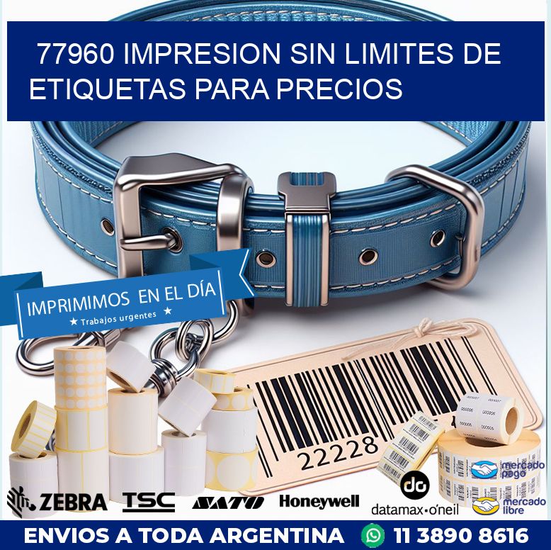 77960 IMPRESION SIN LIMITES DE ETIQUETAS PARA PRECIOS