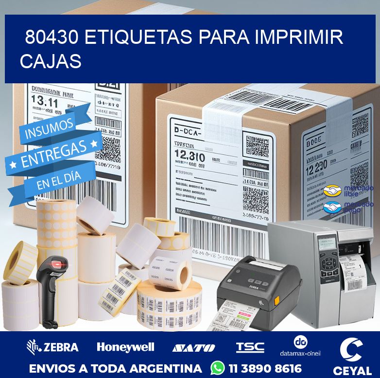 80430 ETIQUETAS PARA IMPRIMIR CAJAS