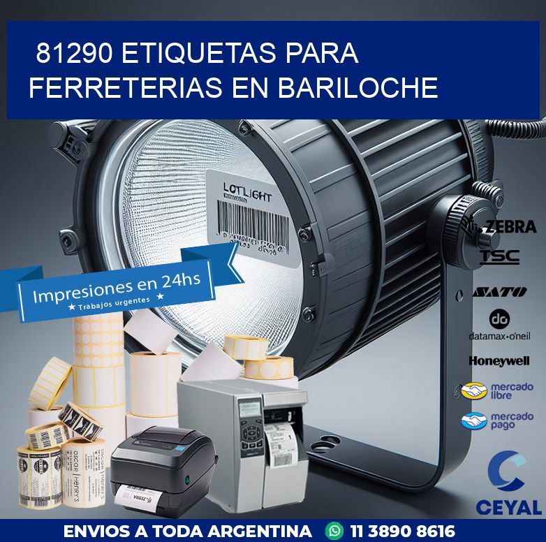 81290 ETIQUETAS PARA FERRETERIAS EN BARILOCHE