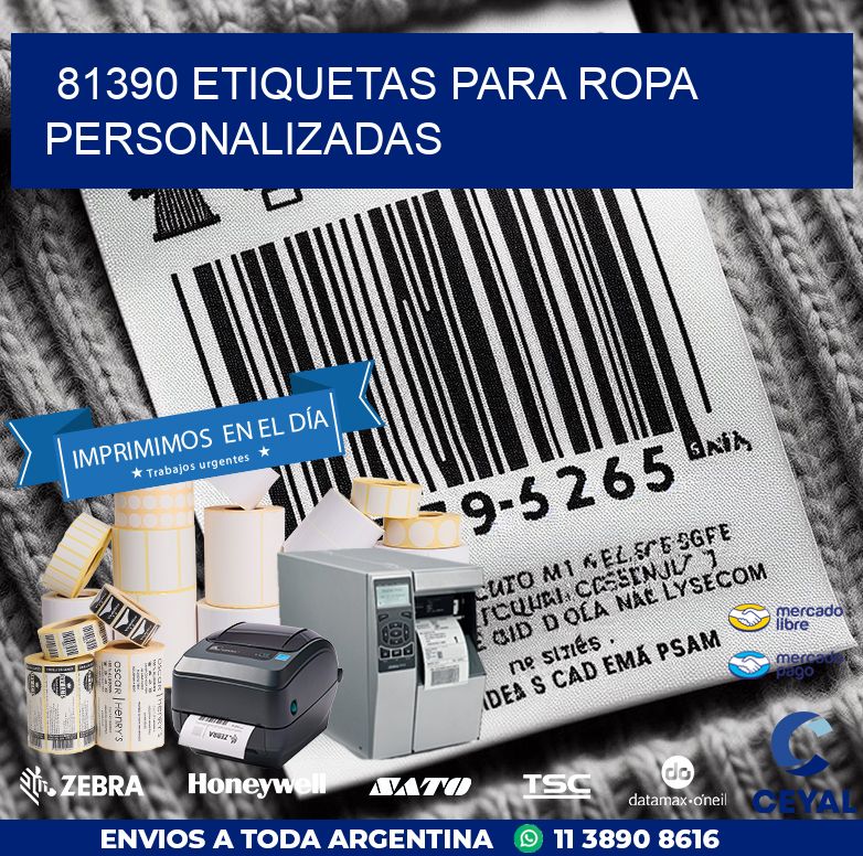 81390 ETIQUETAS PARA ROPA PERSONALIZADAS