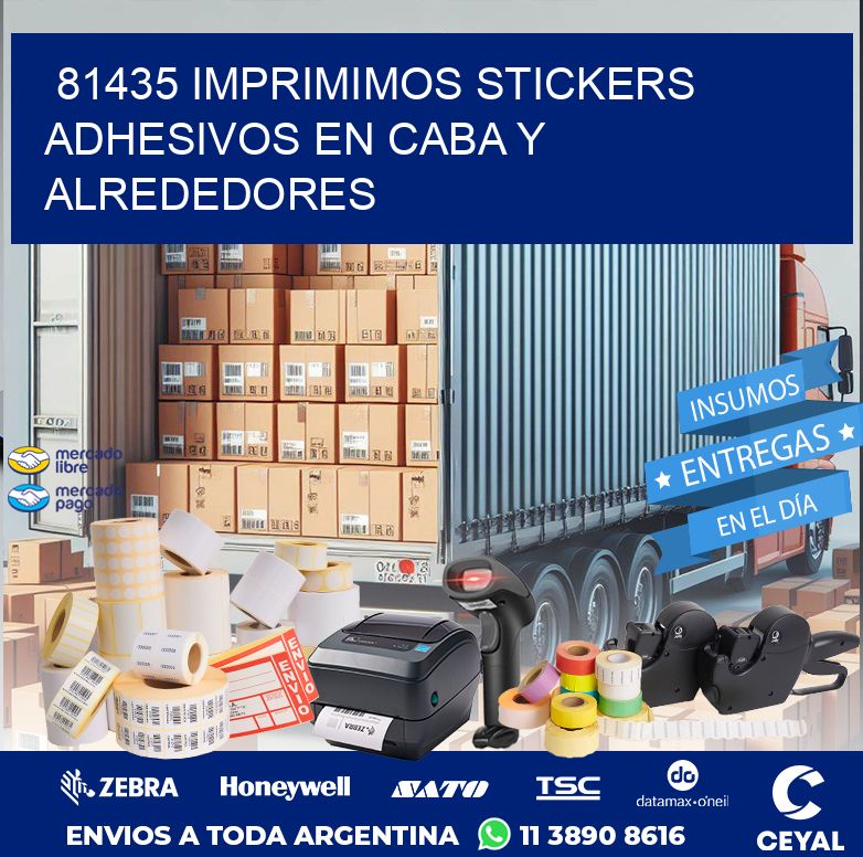 81435 IMPRIMIMOS STICKERS ADHESIVOS EN CABA Y ALREDEDORES