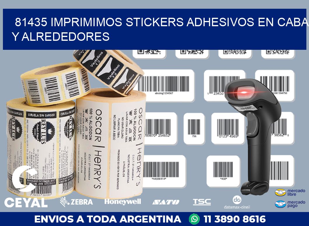 81435 IMPRIMIMOS STICKERS ADHESIVOS EN CABA Y ALREDEDORES
