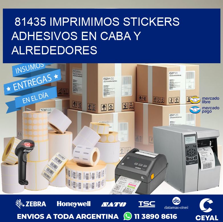 81435 IMPRIMIMOS STICKERS ADHESIVOS EN CABA Y ALREDEDORES