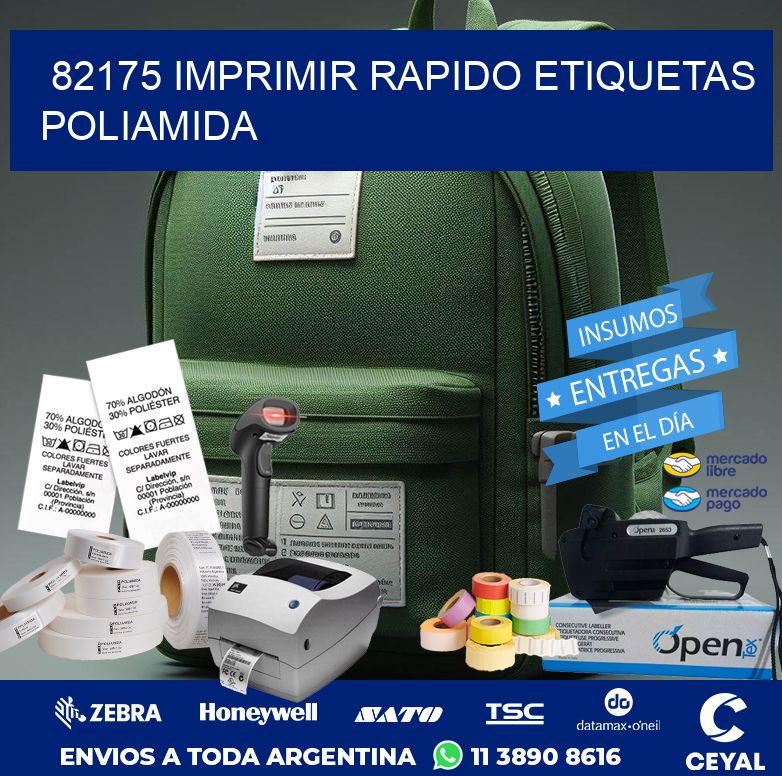 82175 IMPRIMIR RAPIDO ETIQUETAS POLIAMIDA