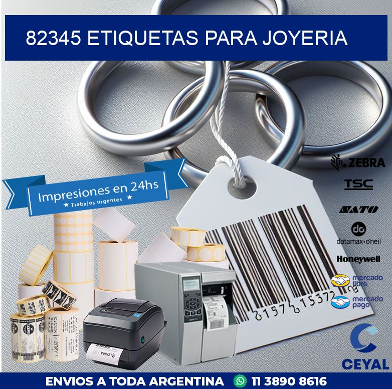82345 ETIQUETAS PARA JOYERIA