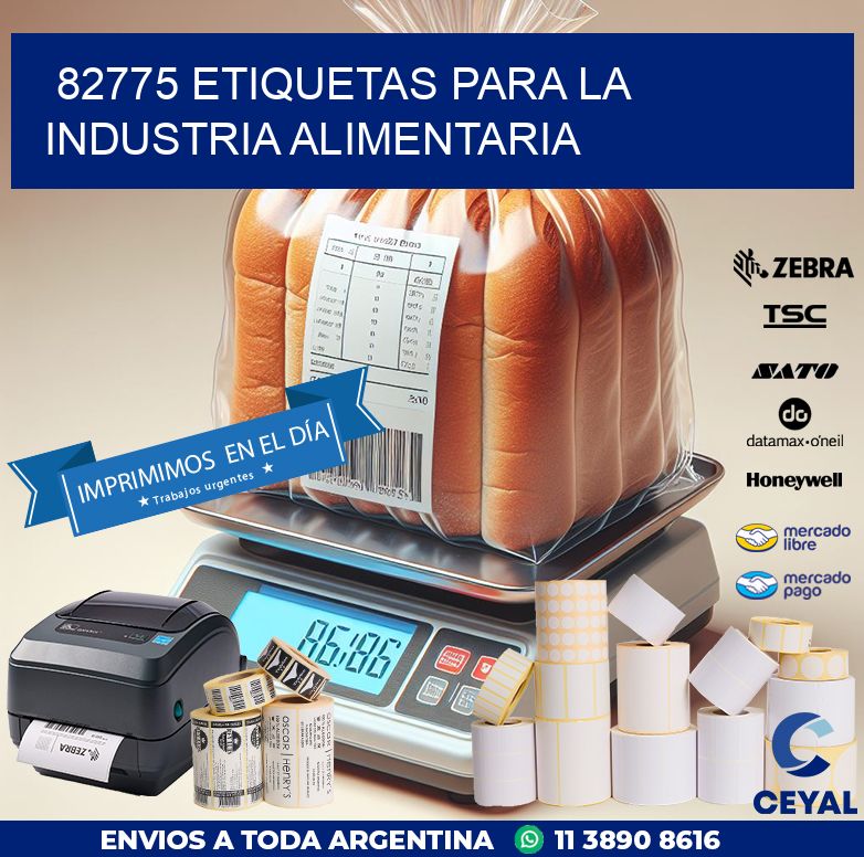 82775 ETIQUETAS PARA LA INDUSTRIA ALIMENTARIA