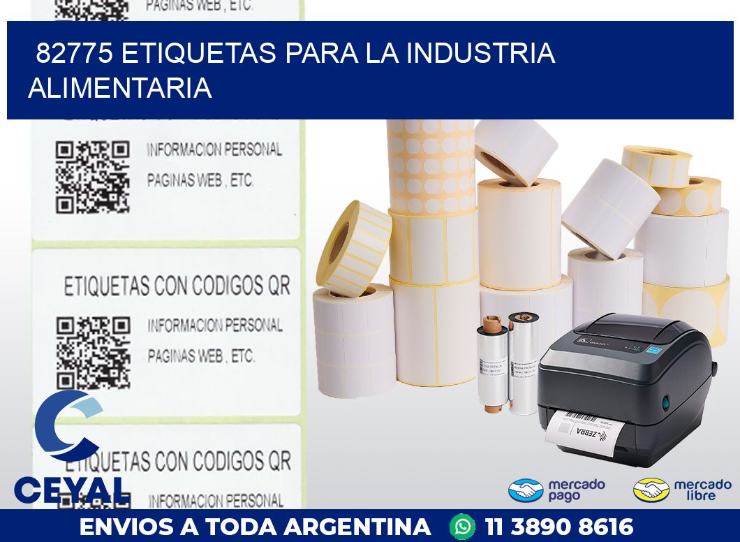 82775 ETIQUETAS PARA LA INDUSTRIA ALIMENTARIA