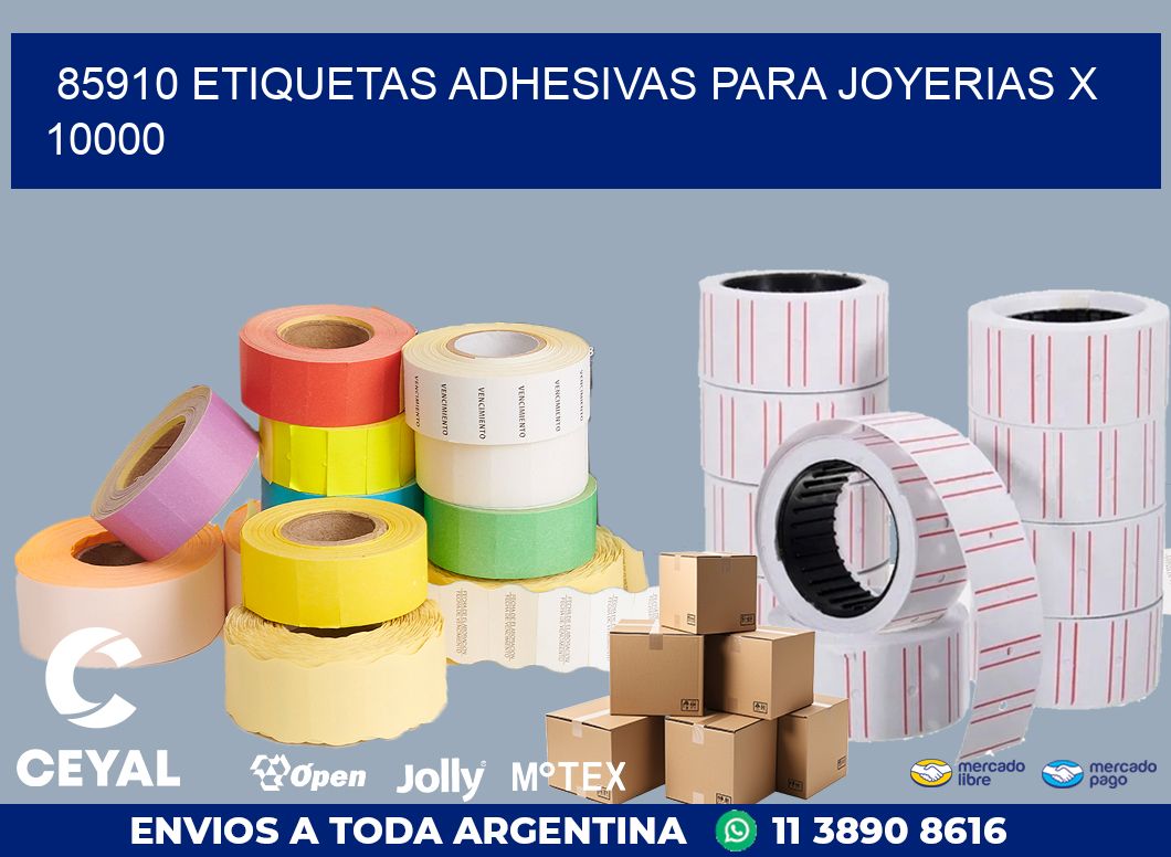 85910 ETIQUETAS ADHESIVAS PARA JOYERIAS X 10000