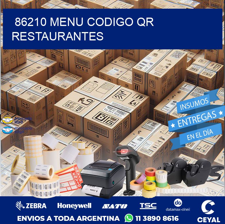 86210 MENU CODIGO QR RESTAURANTES