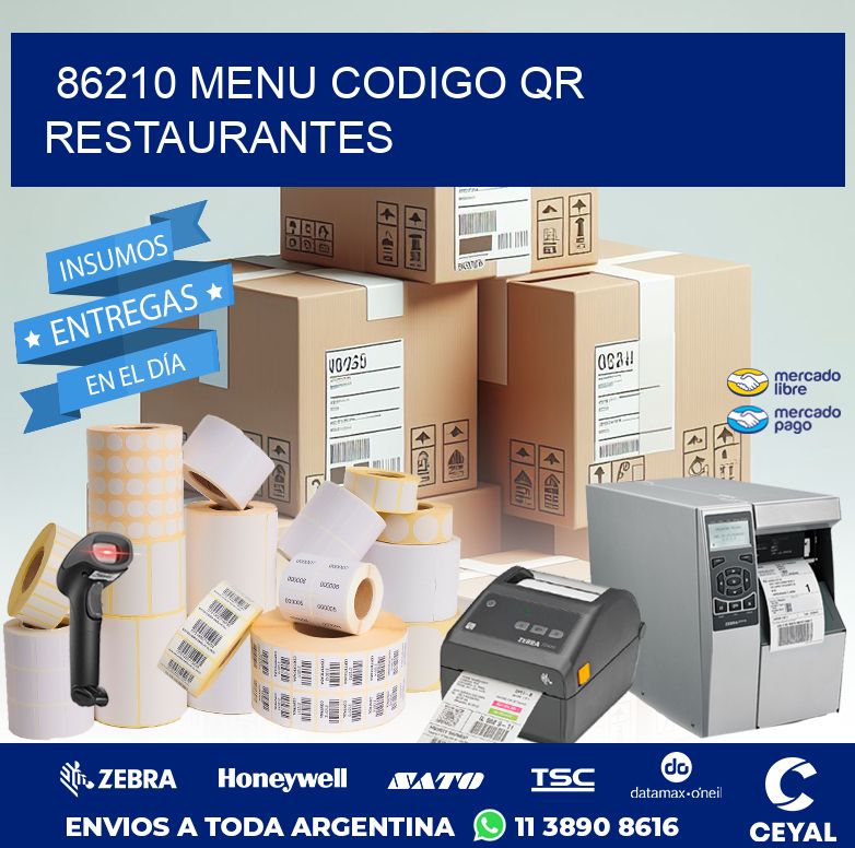86210 MENU CODIGO QR RESTAURANTES