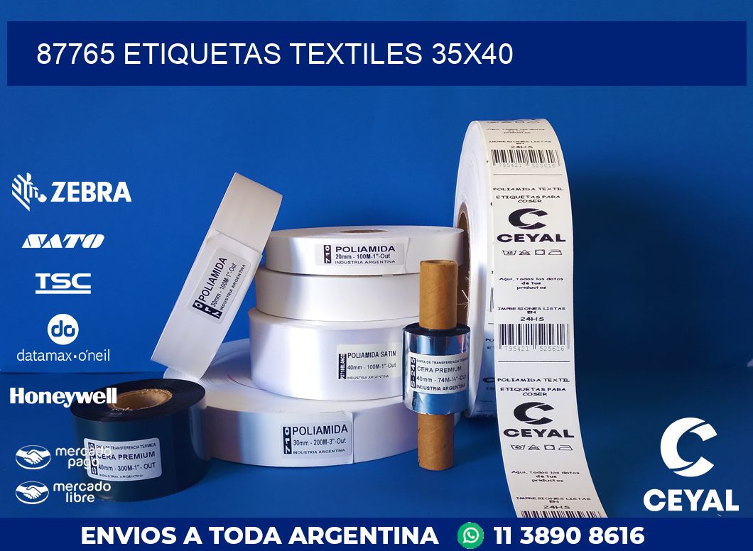 87765 ETIQUETAS TEXTILES 35X40