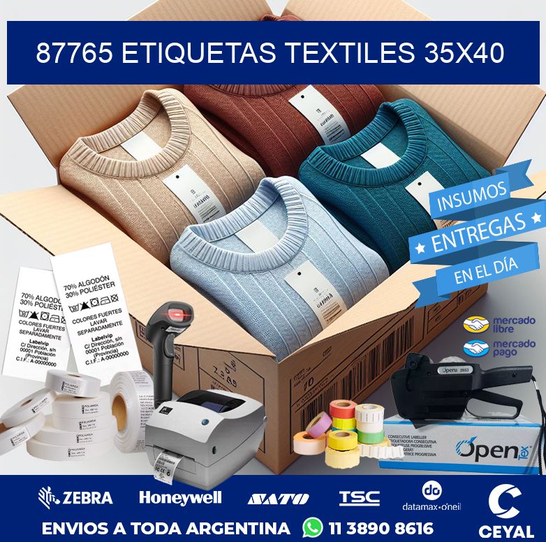 87765 ETIQUETAS TEXTILES 35X40