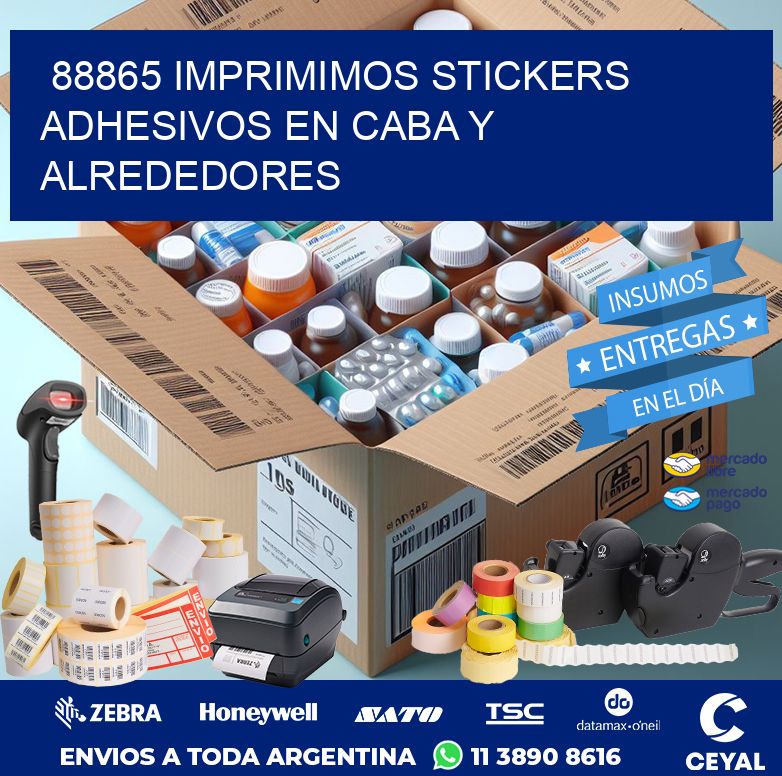 88865 IMPRIMIMOS STICKERS ADHESIVOS EN CABA Y ALREDEDORES