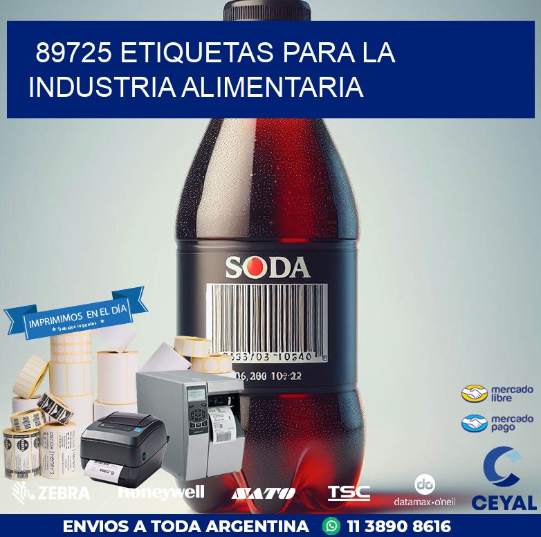 89725 ETIQUETAS PARA LA INDUSTRIA ALIMENTARIA