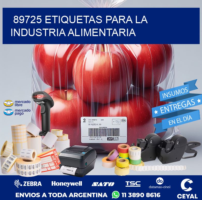89725 ETIQUETAS PARA LA INDUSTRIA ALIMENTARIA