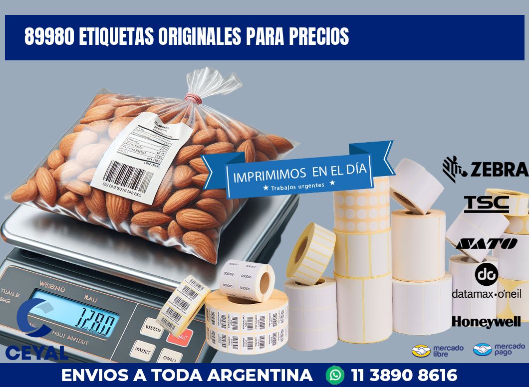 89980 ETIQUETAS ORIGINALES PARA PRECIOS