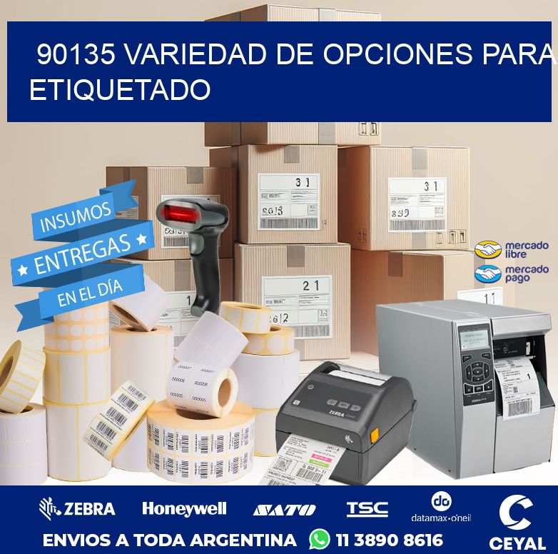 90135 VARIEDAD DE OPCIONES PARA ETIQUETADO