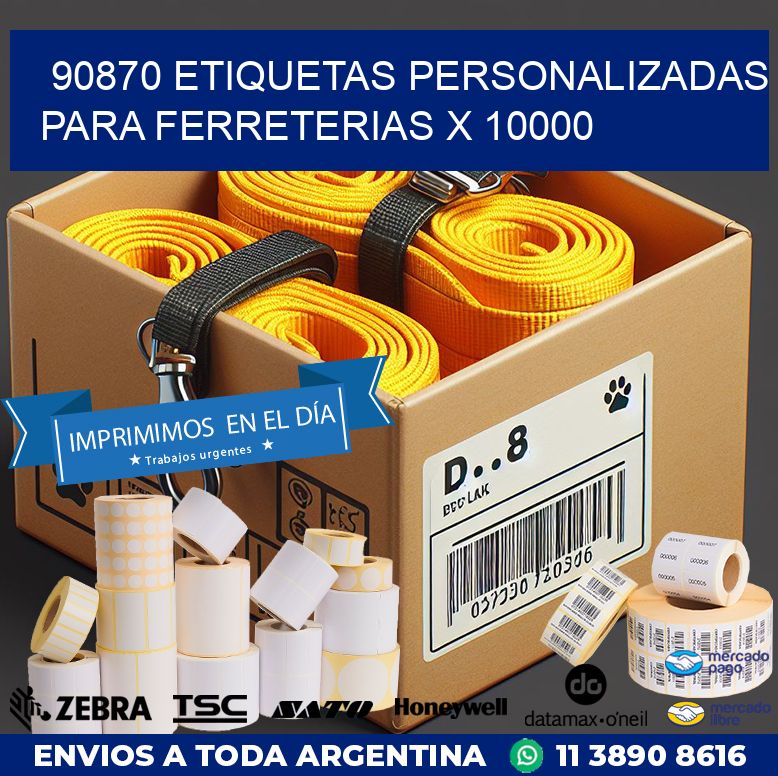90870 ETIQUETAS PERSONALIZADAS PARA FERRETERIAS X 10000