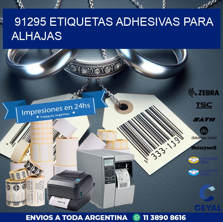 91295 ETIQUETAS ADHESIVAS PARA ALHAJAS