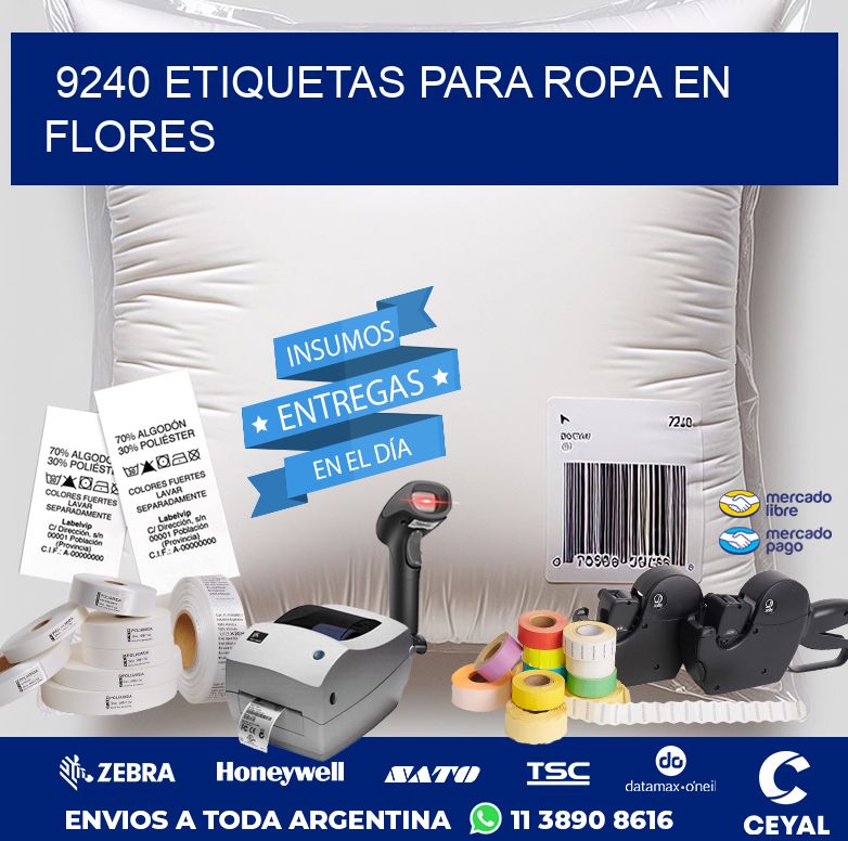 9240 ETIQUETAS PARA ROPA EN FLORES