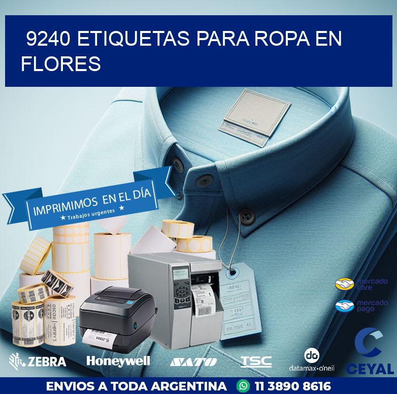 9240 ETIQUETAS PARA ROPA EN FLORES