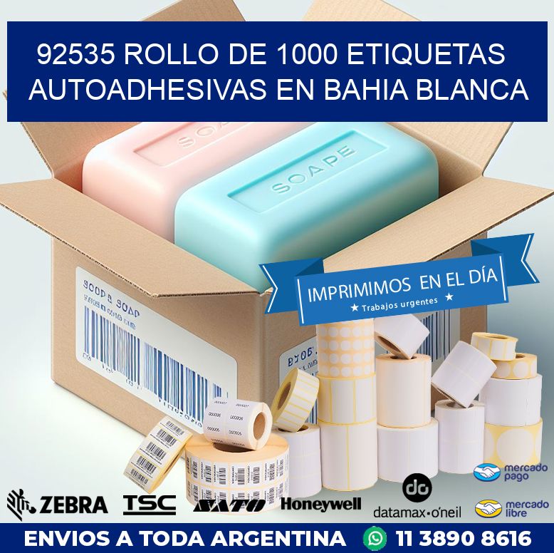 92535 ROLLO DE 1000 ETIQUETAS AUTOADHESIVAS EN BAHIA BLANCA