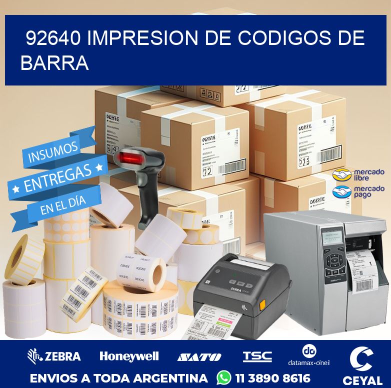 92640 IMPRESION DE CODIGOS DE BARRA