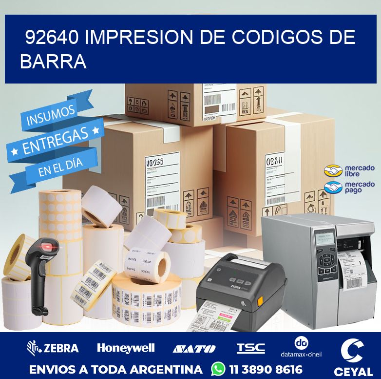 92640 IMPRESION DE CODIGOS DE BARRA