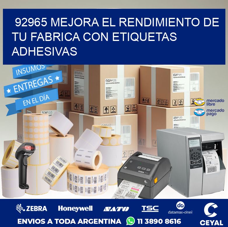 92965 MEJORA EL RENDIMIENTO DE TU FABRICA CON ETIQUETAS ADHESIVAS