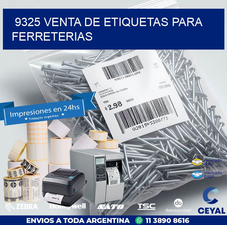 9325 VENTA DE ETIQUETAS PARA FERRETERIAS