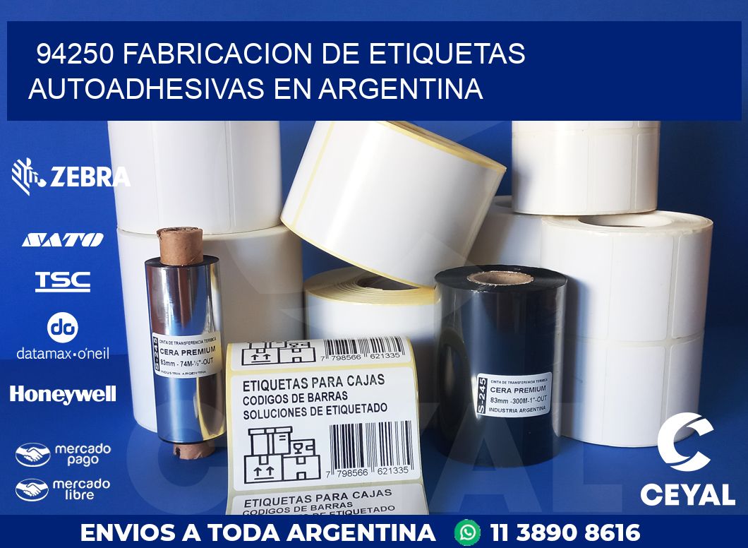 94250 FABRICACION DE ETIQUETAS AUTOADHESIVAS EN ARGENTINA
