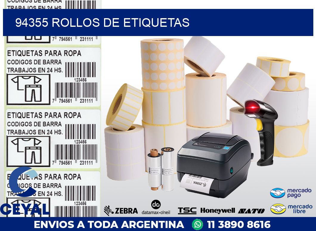 94355 ROLLOS DE ETIQUETAS