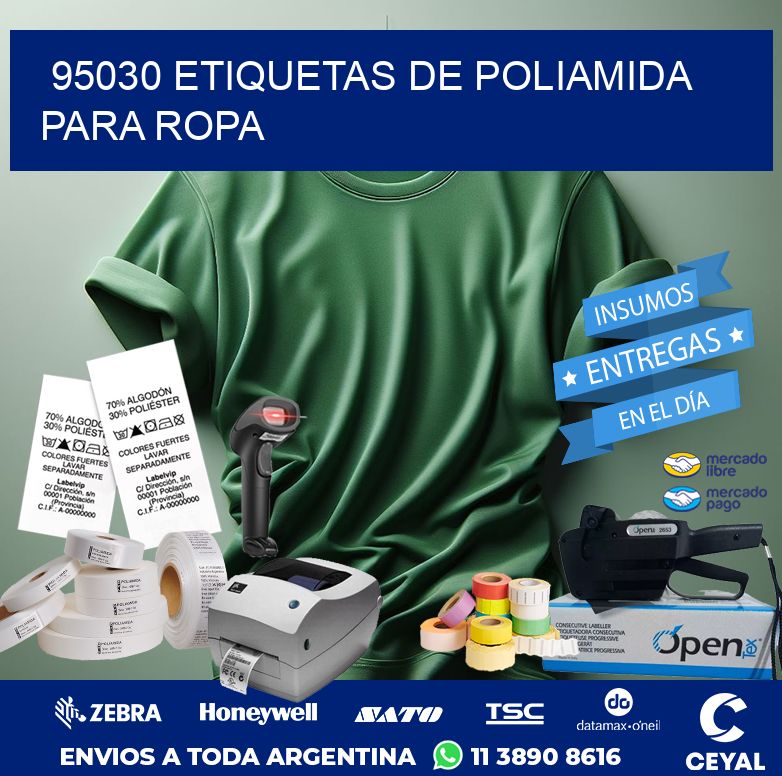 95030 ETIQUETAS DE POLIAMIDA PARA ROPA