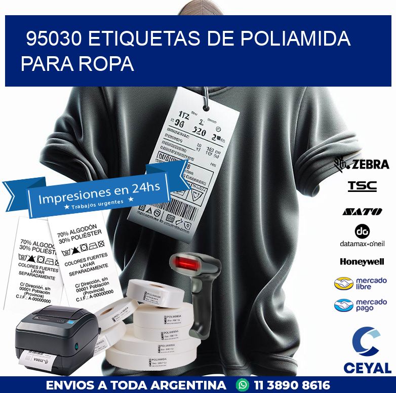 95030 ETIQUETAS DE POLIAMIDA PARA ROPA