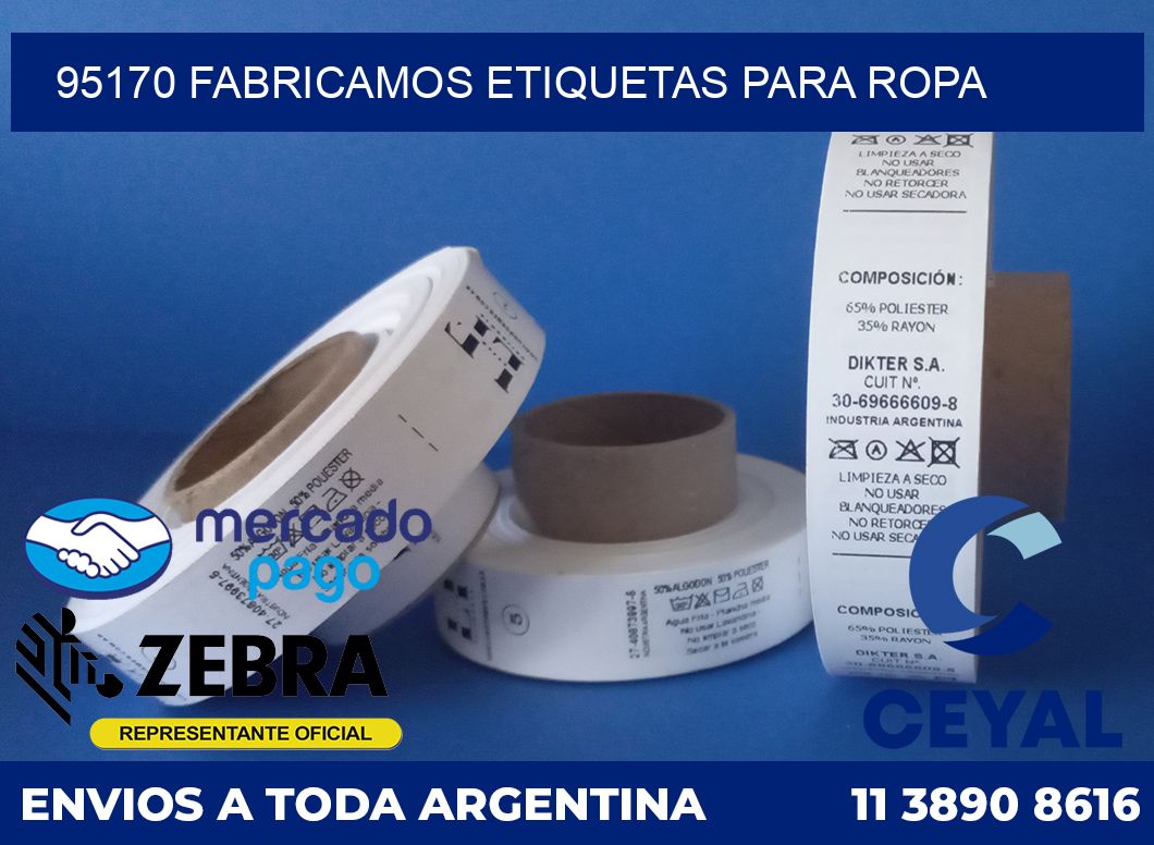 95170 FABRICAMOS ETIQUETAS PARA ROPA