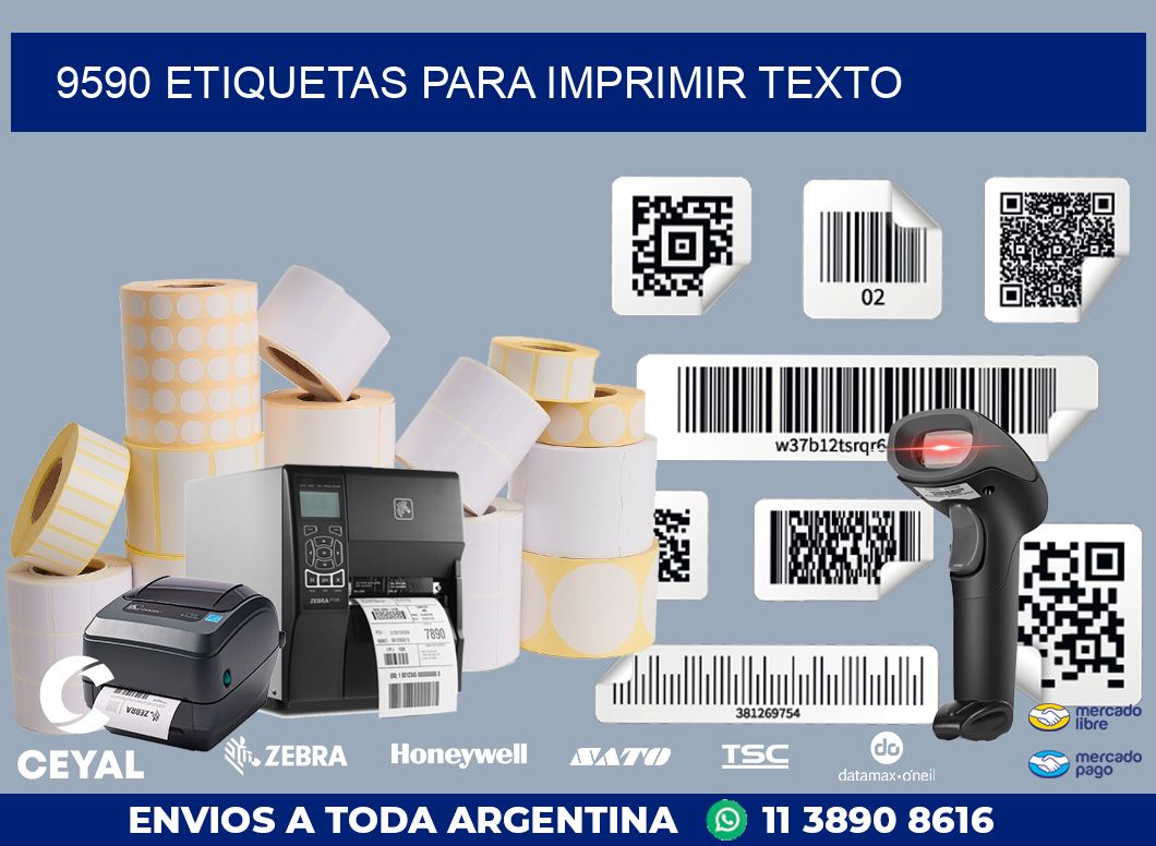 9590 ETIQUETAS PARA IMPRIMIR TEXTO