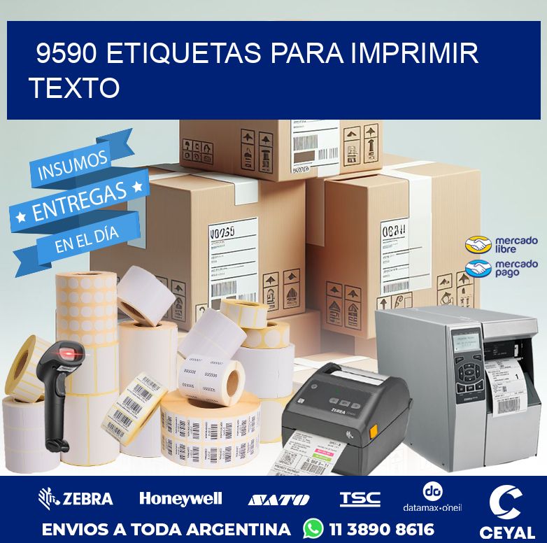 9590 ETIQUETAS PARA IMPRIMIR TEXTO