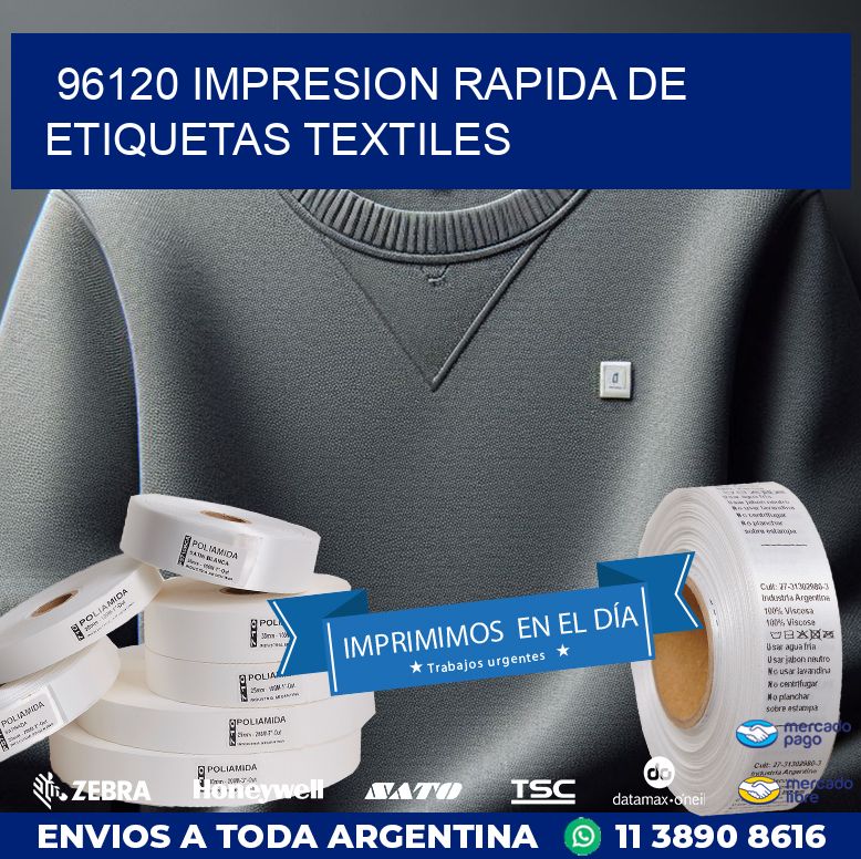 96120 IMPRESION RAPIDA DE ETIQUETAS TEXTILES