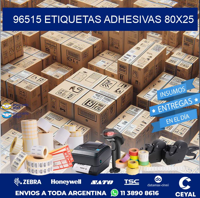 96515 ETIQUETAS ADHESIVAS 80X25