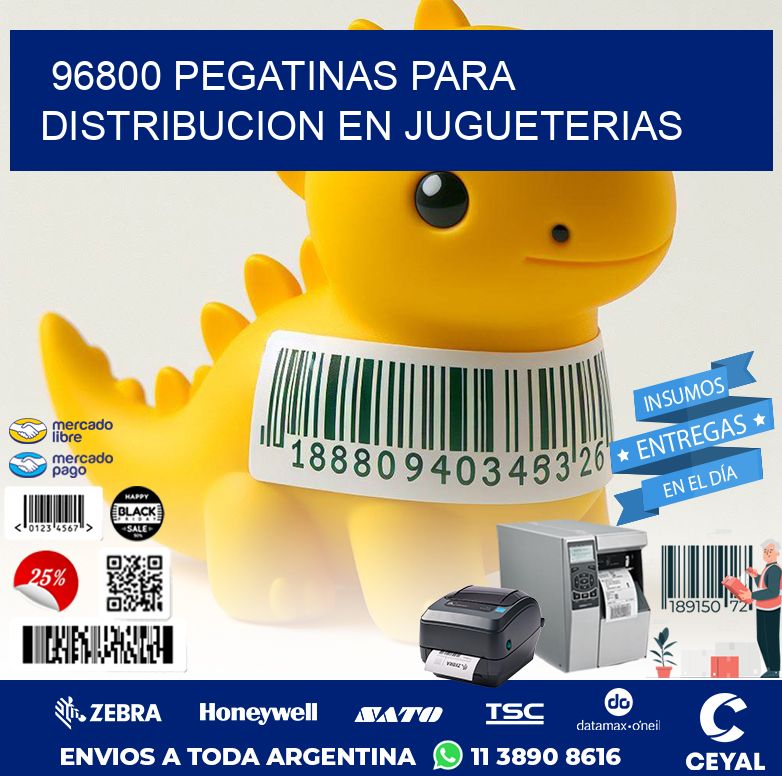 96800 PEGATINAS PARA DISTRIBUCION EN JUGUETERIAS