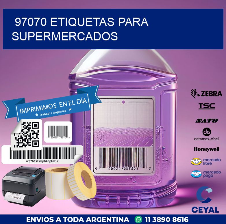 97070 ETIQUETAS PARA SUPERMERCADOS